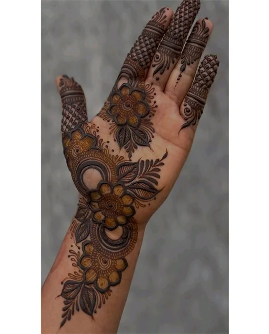 Geometric Lattice Famous Henna Design All Time Best Images Mehndi Design